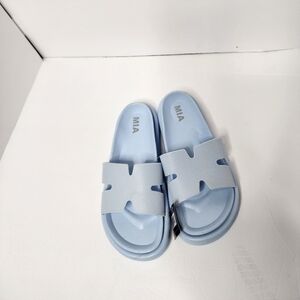 MIA Bertini Womens Sandals/Slides, Light Blue Color, Size 8 BRAND NEW